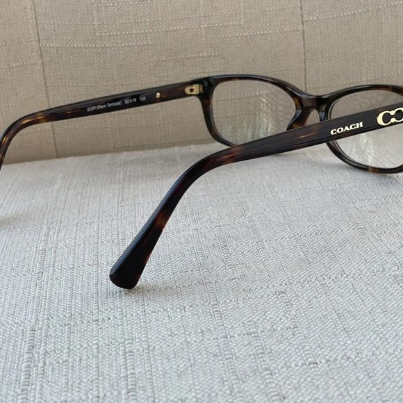 Coach Women Eyeglasses Frame Dark Brown Tortoise Glasses ELISE 52 16 135 W Case - Picture 5 of 9